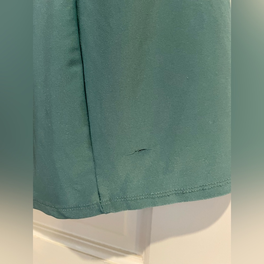 Green Speechless One Shoulder Mini Dress with Side Cut Out - Picture 4 of 6
